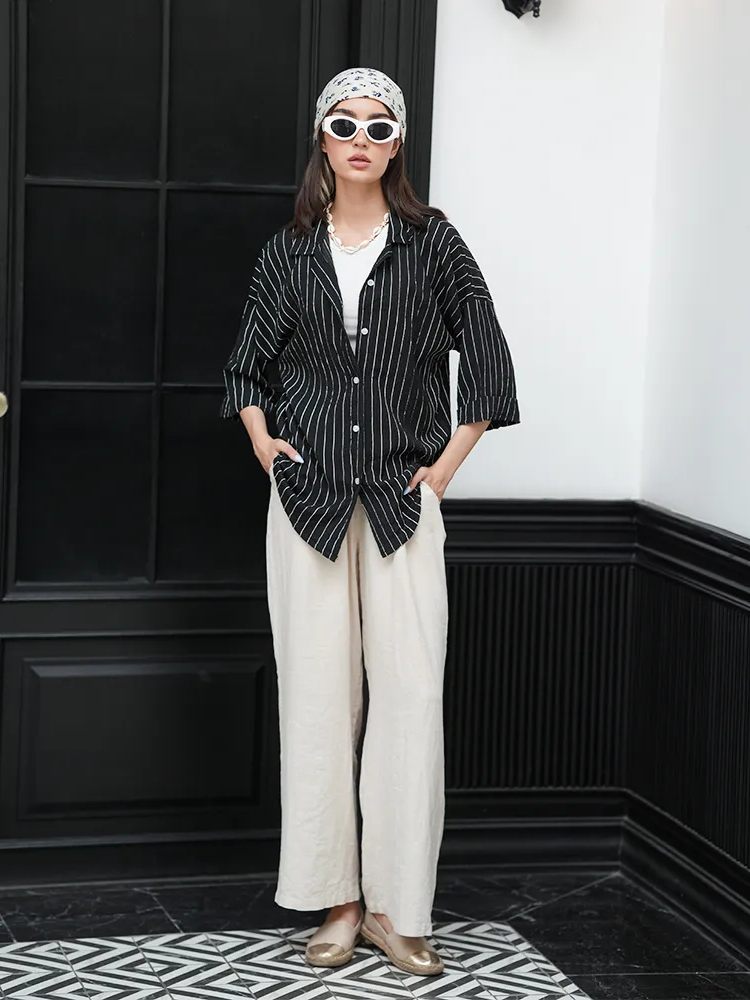 شومیز یقه دار A41551